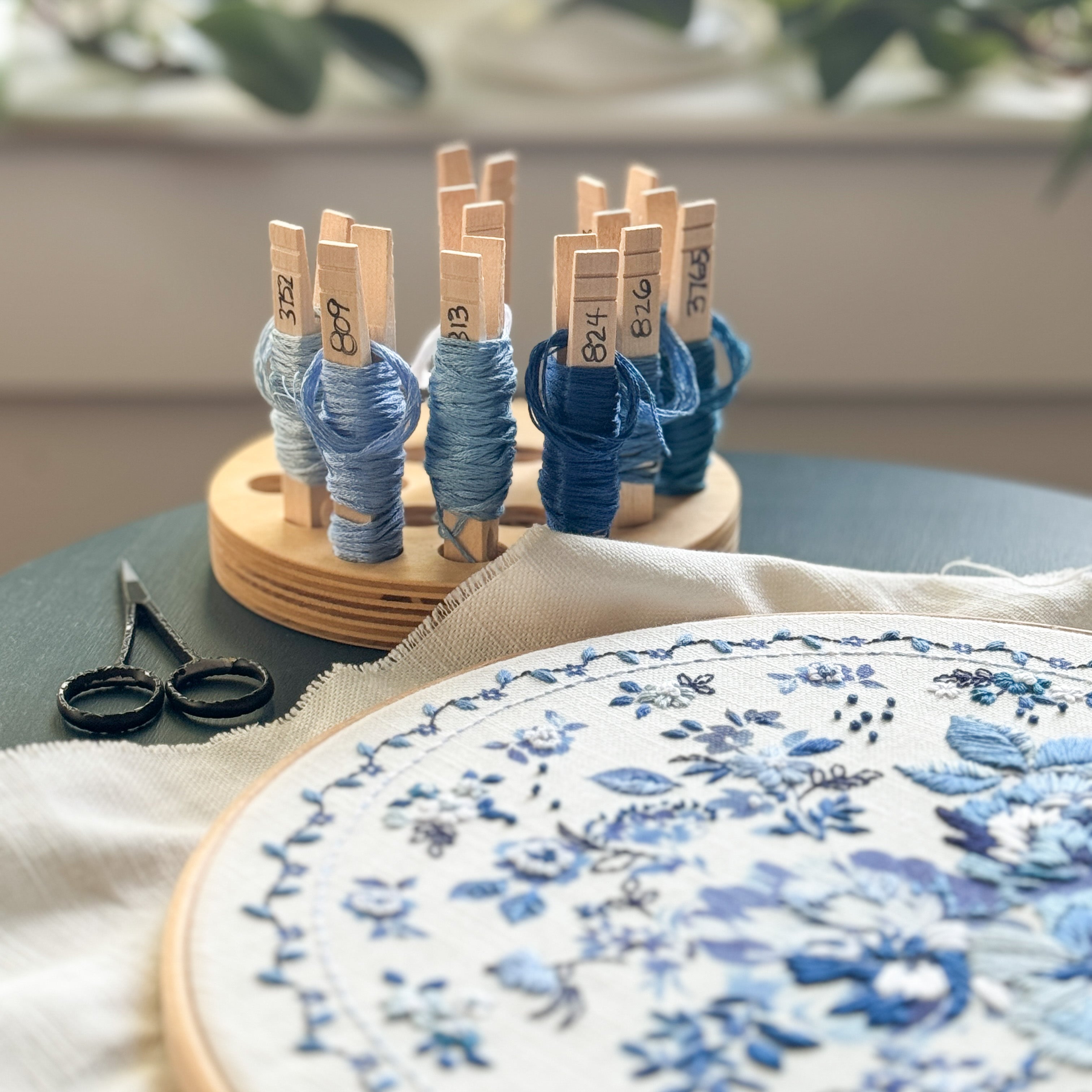 Floss Round for Clothespins