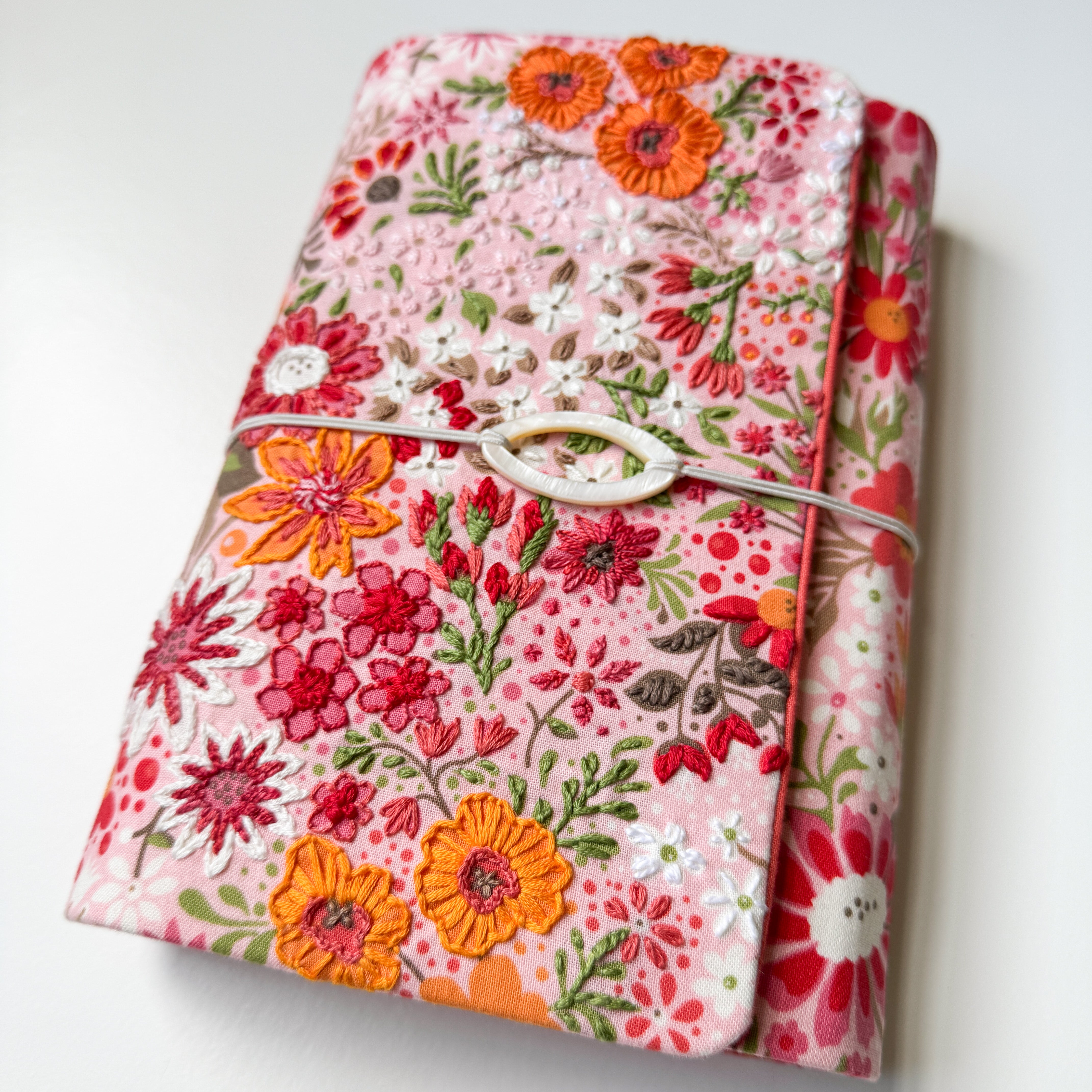 Pink Floral Journal Cover - Materials Kit