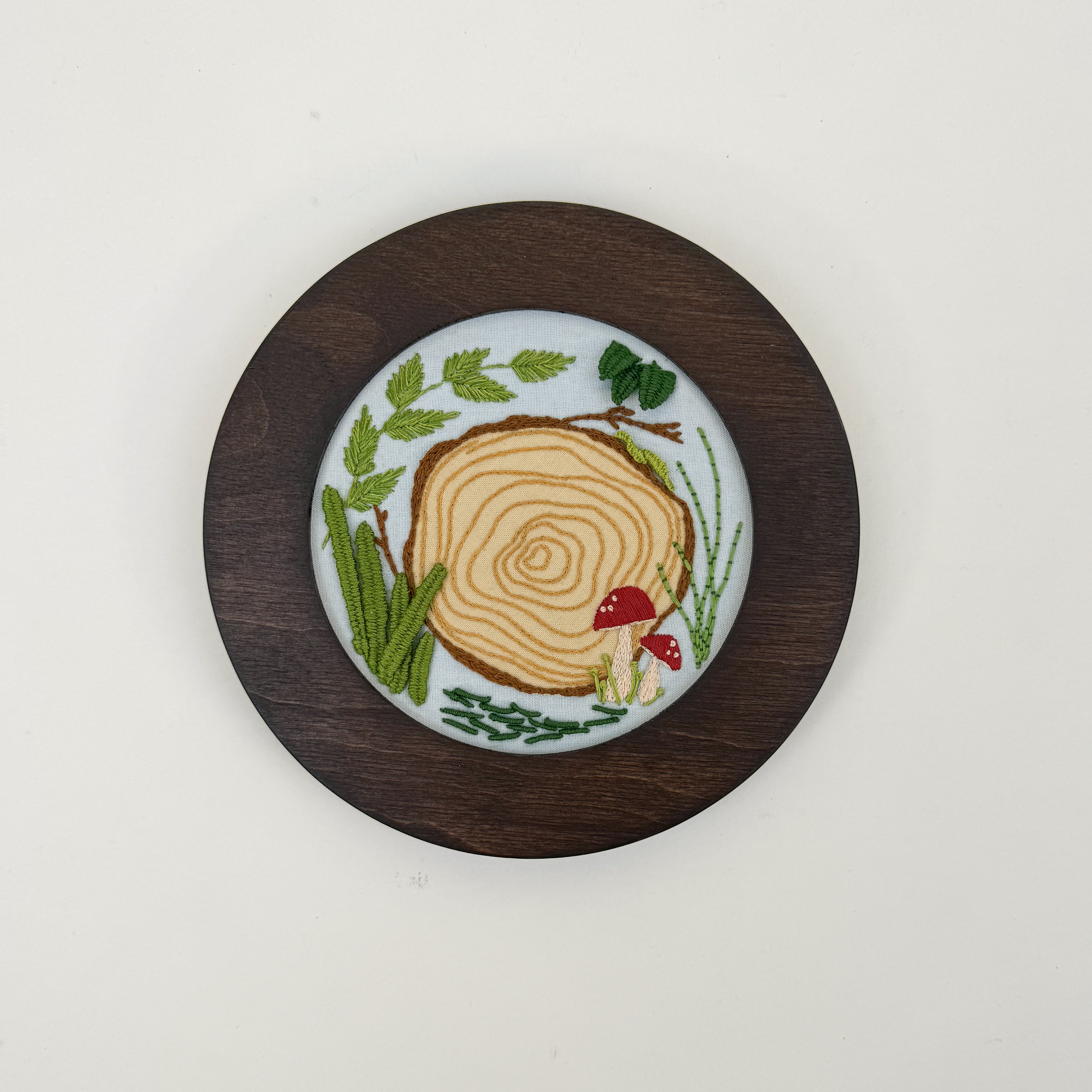 Woodland 3D Embroidery Kit with Walnut Frame