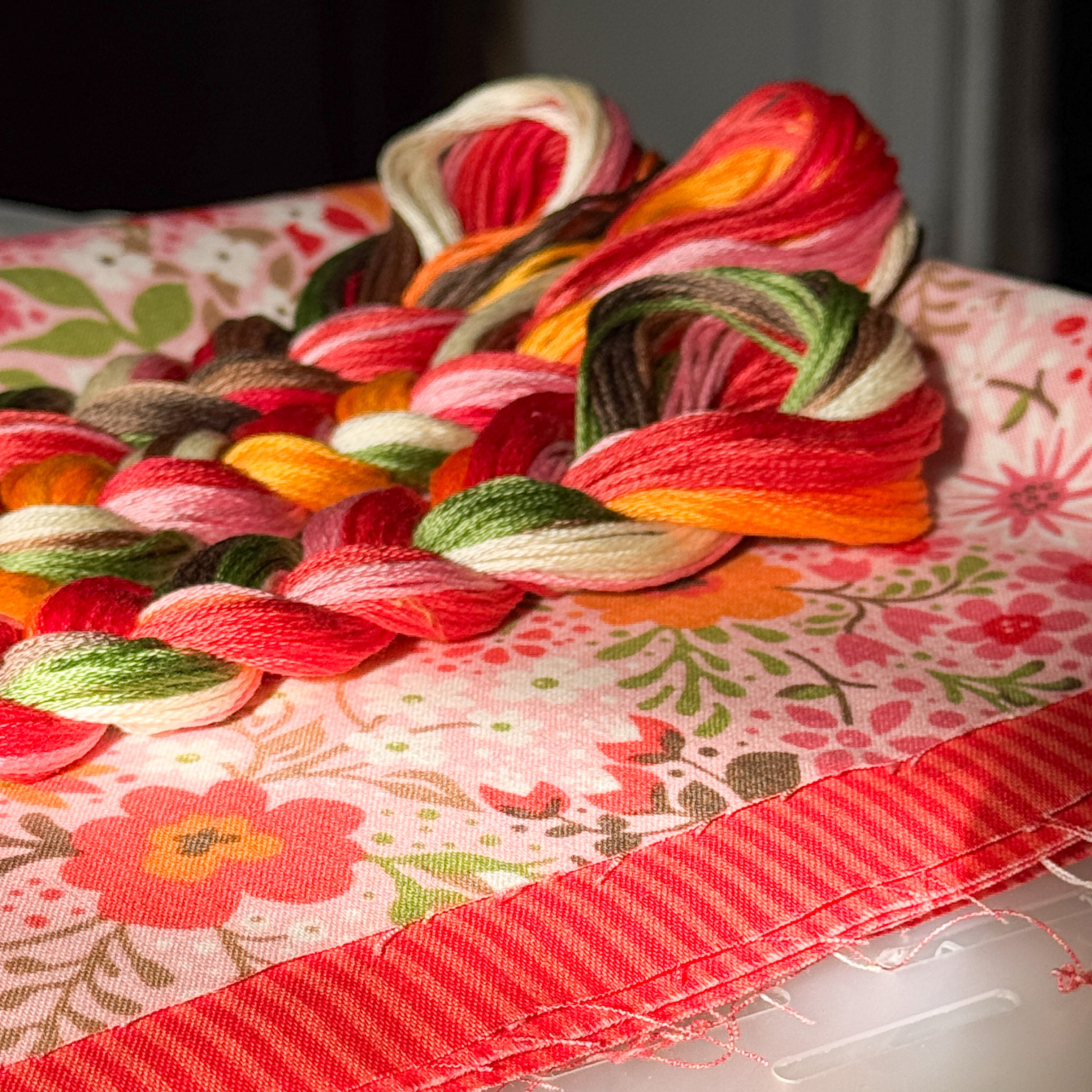Pink Floral Journal Cover - Materials Kit