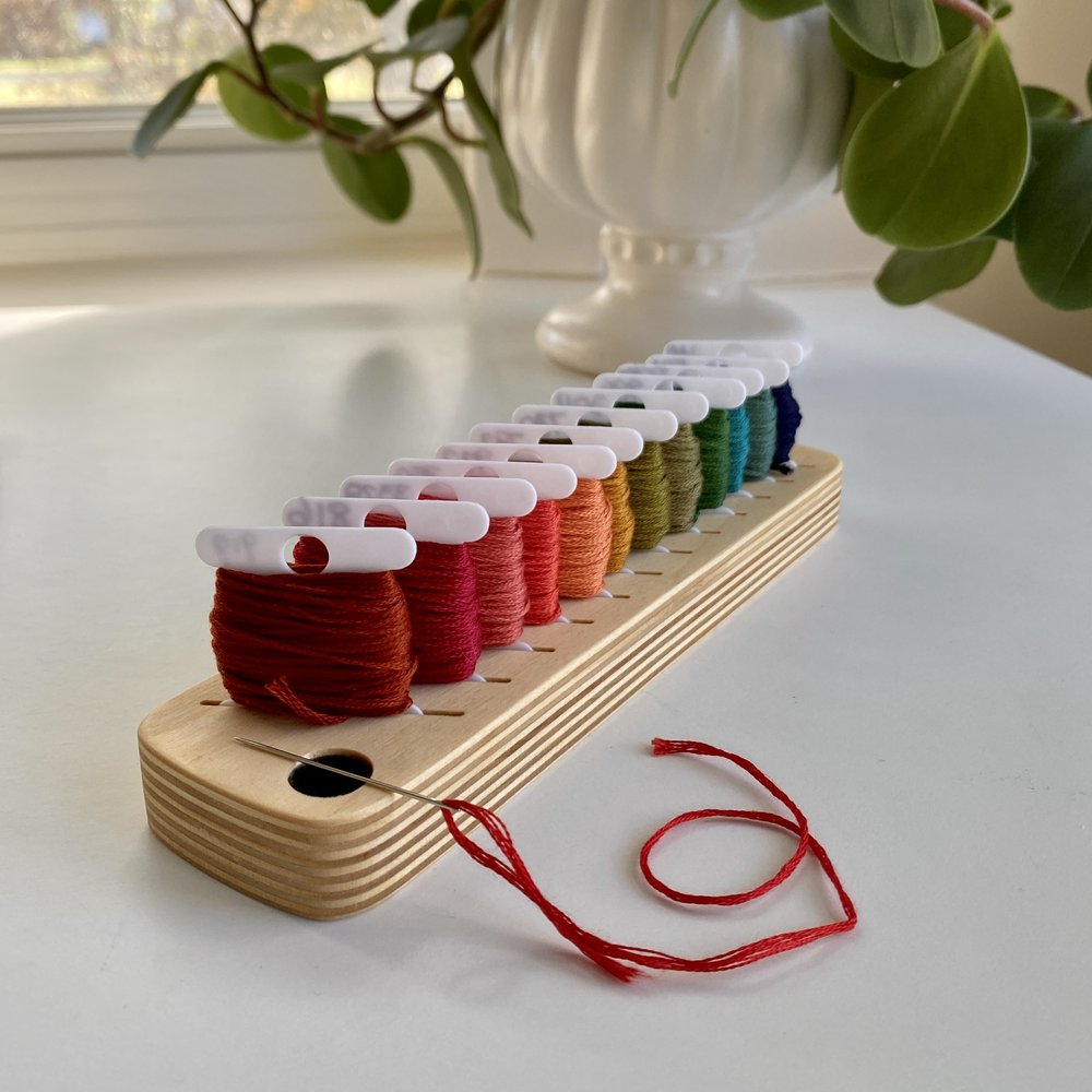 Holiday Bobbin Minder Duo-- "One to Give, One to KEEP"