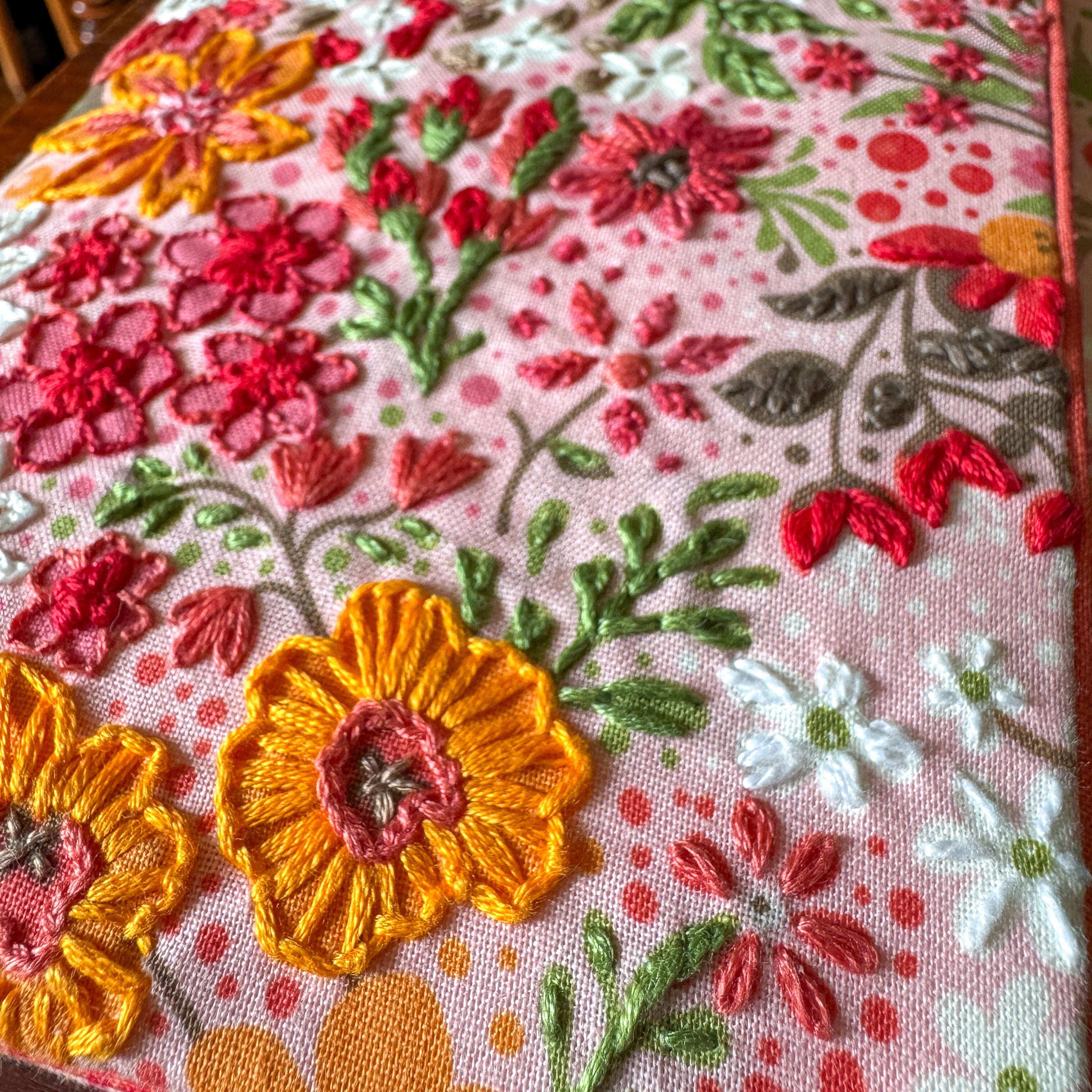 Pink Floral Journal Cover